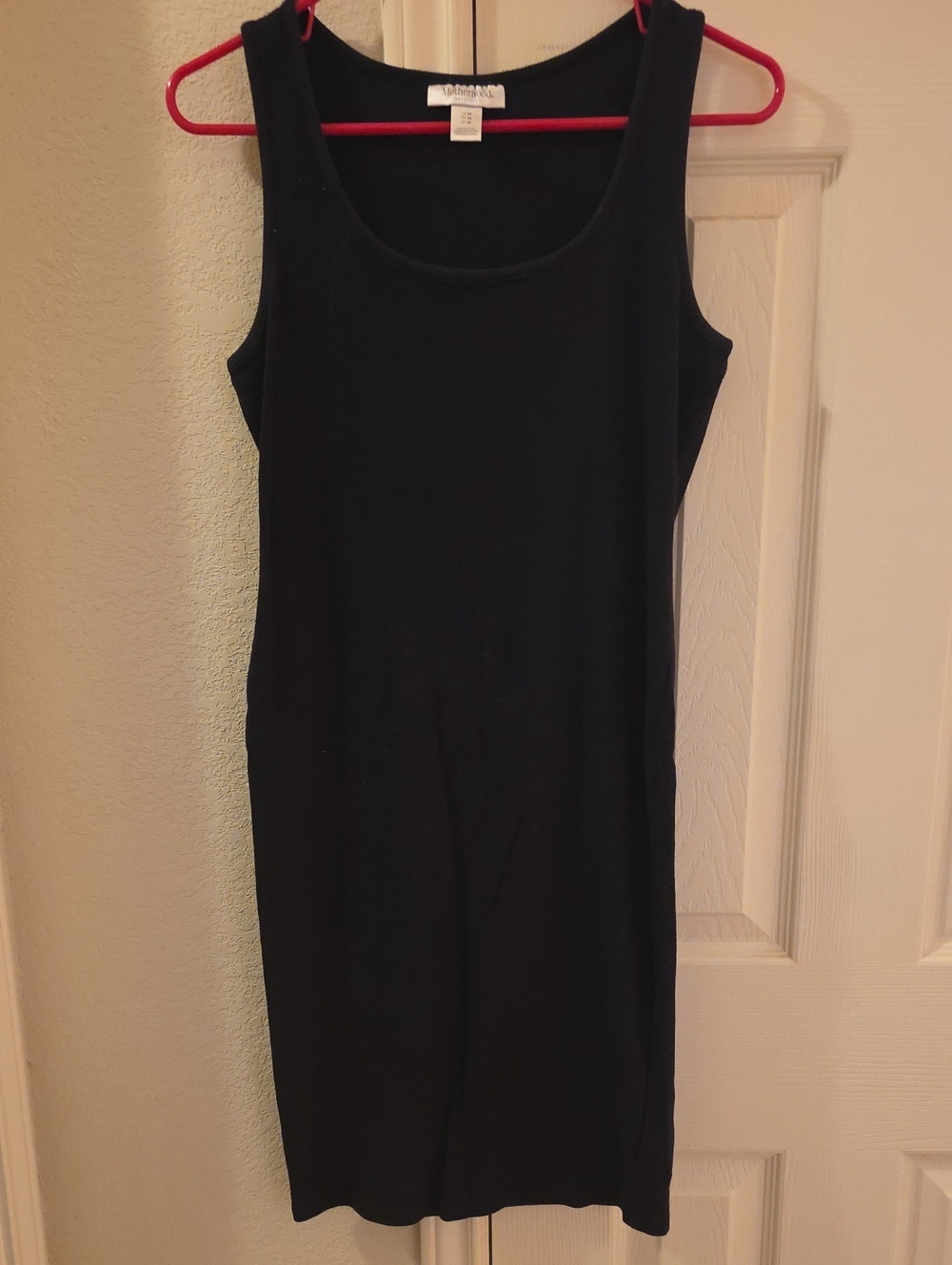 Motherhood Maternity Black Scoop Neck Maternity Tank Sweater Dress